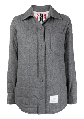 Thom Browne oversized padded shirt jacket - Grey