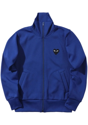Comme Des Garçons Play heart logo-patch track jacket - Blue