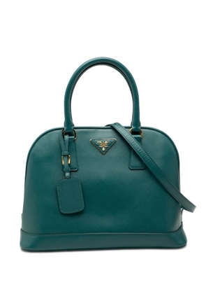Prada Pre-Owned 2010-2025 Medium Saffiano Lux Open Promenade satchel - Blue