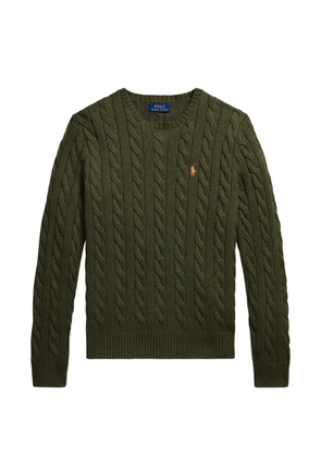 Polo Ralph Lauren cable-knit embroidered sweater - Green