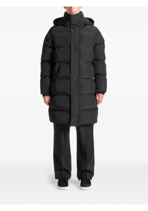 Manière De Voir quilted longline black puffer jacket