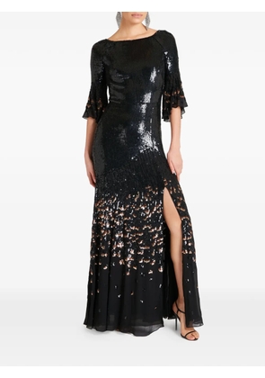 Temperley London sequin-embellished maxidress - Black