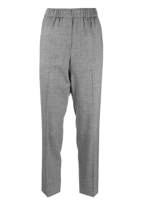 Peserico elasticated-waistband tailored trousers - Grey