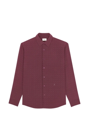 Saint Laurent Cassandre buttoned dotted shirt - Red