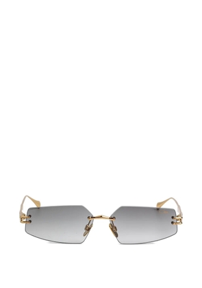 Cazal rimless rectangle-frame sunglasses - Gold