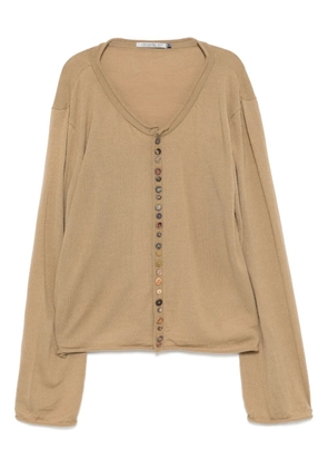 CHIAHUNG SU long-sleeve cardigan - Neutrals