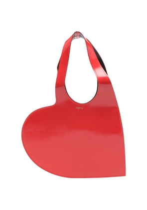 Coperni top handle heart tote bag - Red