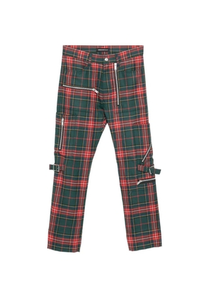Undercover tartan trousers - Green