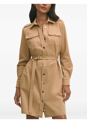 Brooks Brothers stretch cotton twill dress - Neutrals
