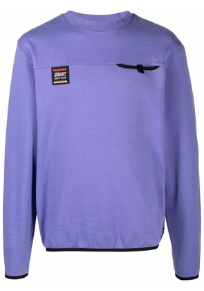 Billionaire Boys Club graphic-print cotton jumper - Purple