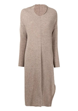 Forme D'expression knitted long dress - Brown
