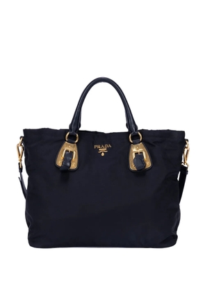 Prada Pre-Owned Tessuto buckle tote bag - Black
