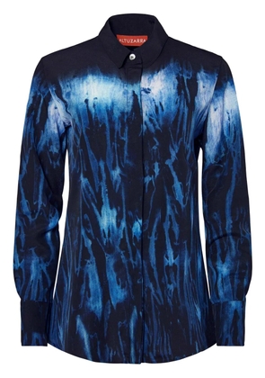 Altuzarra Chika Shibori-print silk shirt - Blue