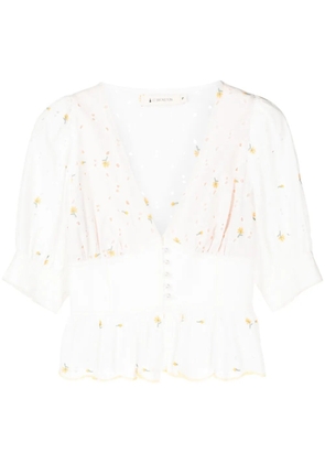 Lethicia Bronstein Margarida broderie blouse - White