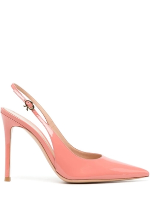 Gianvito Rossi 110mm pointed-toe leather pumps - Pink