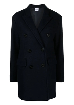 ASPESI double-breasted wool coat - Blue
