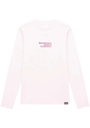 Courrèges logo-appliqué sweatshirt - Pink