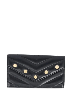 CHANEL Pre-Owned chevron leather wallet - Black
