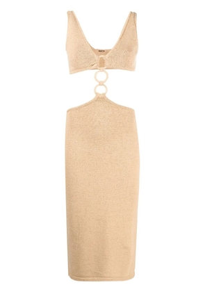 Cult Gaia Mert ring-detail dress - Yellow