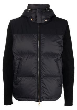 Dunhill zip-up padded coat - Black