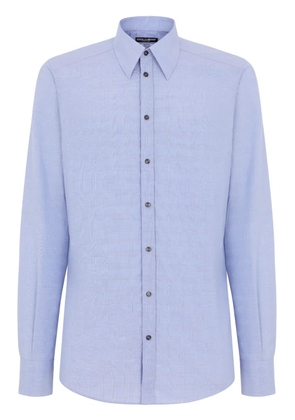 Dolce & Gabbana plaid cotton shirt - Blue