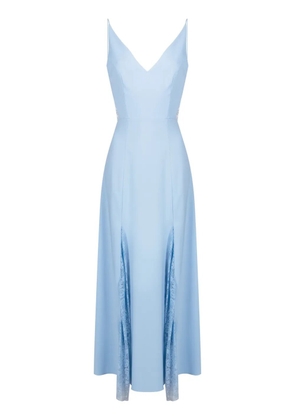 Lethicia Bronstein Georgia lace-panel maxi dress - Blue