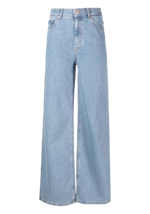 Gestuz mid-rise wide-leg jeans - Blue