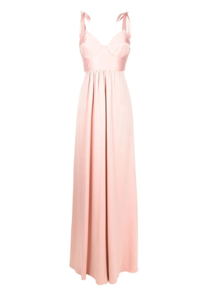 Lethicia Bronstein Beta tied-strap maxi dress - Pink