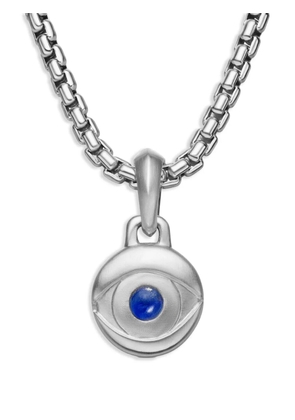 David Yurman sterling silver Evil Eye lapis lazuli amulet (14.5mm)