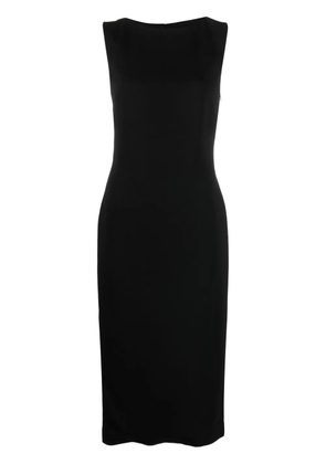 St. Agni boat-neck sleeveless lyocell dress - Black