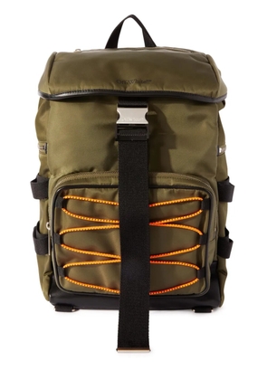 Off-White Courrie Flap drawstring backpack - Green