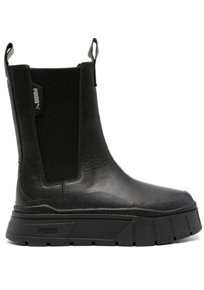 PUMA Mayze Stack 50mm leather Chelsea boots - Black
