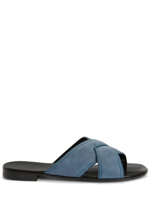 Giuseppe Zanotti Flavio suede sandals - Blue