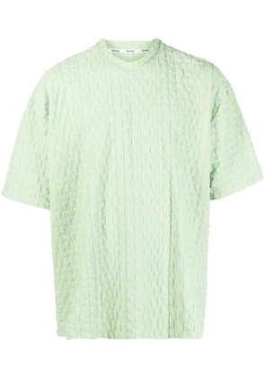 Sunnei debossed-monogram T-Shirt - Green
