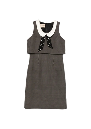 Valentino Garavani patterned collared dress - Black
