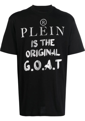 Philipp Plein slogan-print round neck T-shirt - Black