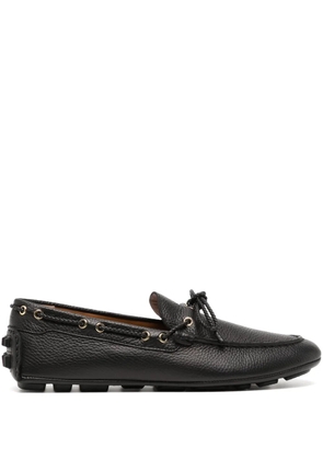 Bally tie-fastening leather loafers - Black