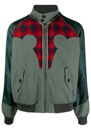 Maison Margiela x Pendleton yoke-detail bomber jacket - Green