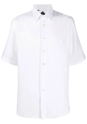 Billionaire crest-motif short-sleeved shirt - White
