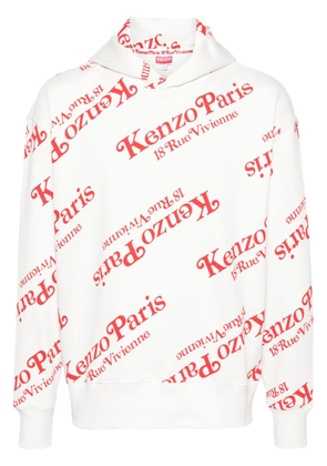 Kenzo x Verdy monogram-pattern hoodie - White