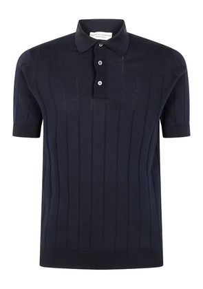 Filippo De Laurentiis knitted polo shirt - Blue