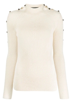 Proenza Schouler micro-rib button-embellished jumper - Neutrals