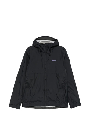 Patagonia logo-patch hooded jacket - Black