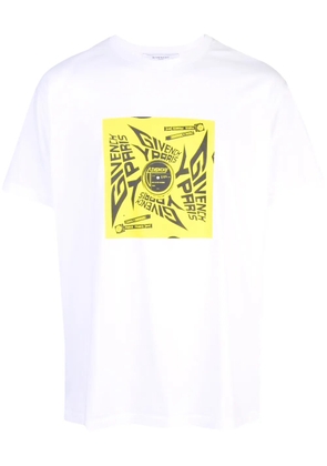 Givenchy record logo printed T-shirt - White