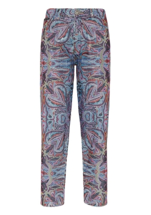 Philipp Plein Crystal Circus cropped jeans - Blue