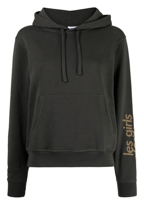 Les Girls Les Boys logo-print pullover hoodie - Green