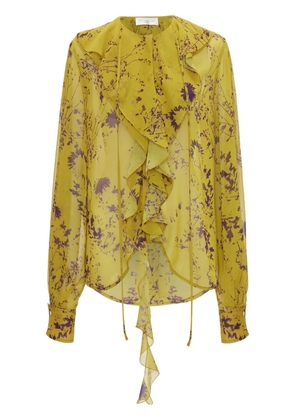 Victoria Beckham Romantic floral-print blouse - Yellow