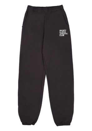 Sporty & Rich Exercise Often cotton track pants - Grey