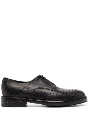 Nicolas Andreas Taralis 30mm perforated leather derby shoes - Black