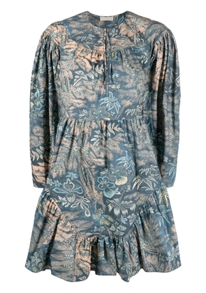 Ulla Johnson Leiko floral-print mini dress - Blue